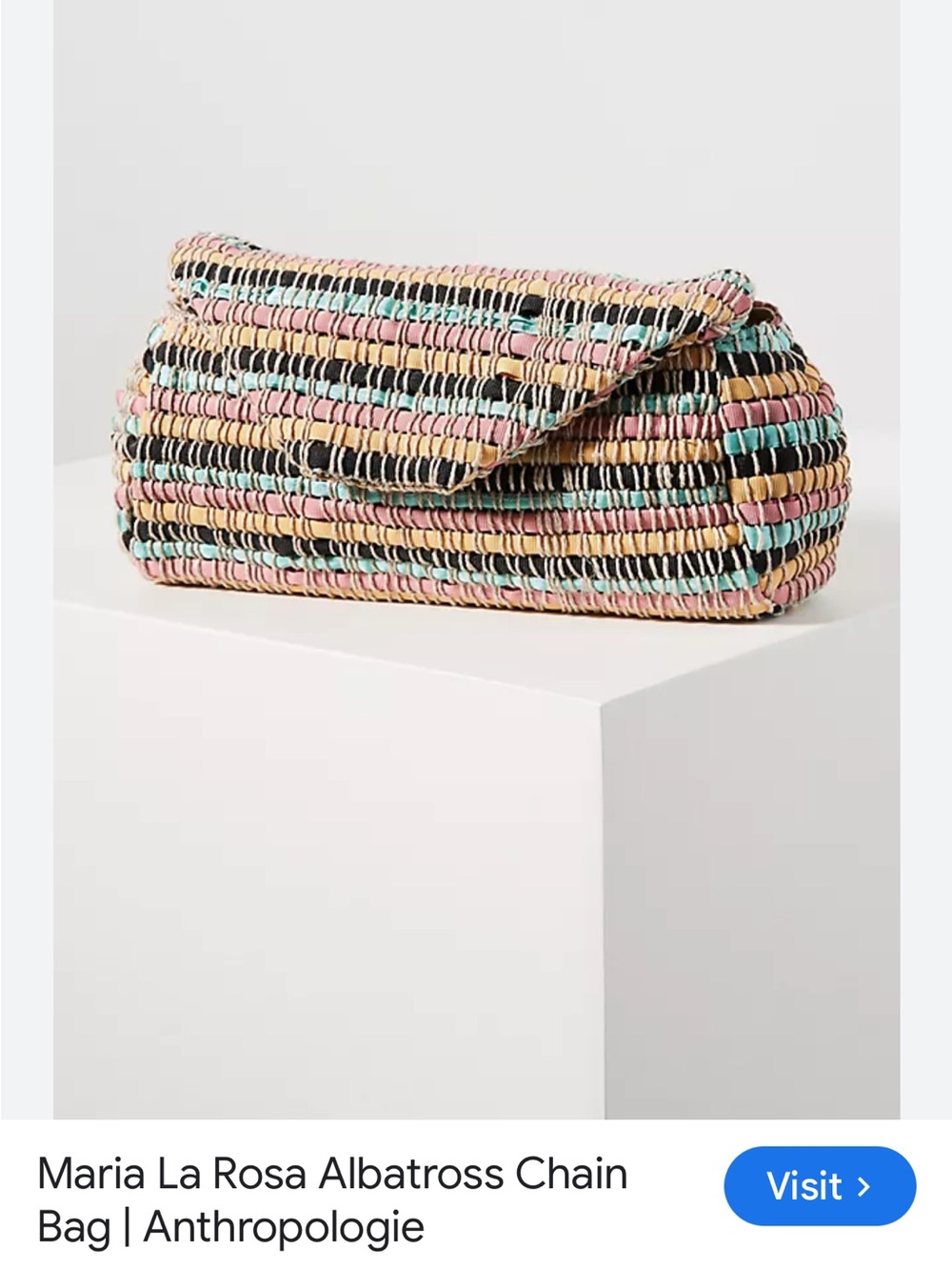 Albatross Multicolor Woven Clutch
